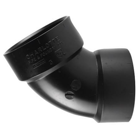 Charlotte Pipe And Foundry Charlotte Pipe 3 in. Hub X 3 in. D Hub ABS 60 Degree Elbow ABS003191000